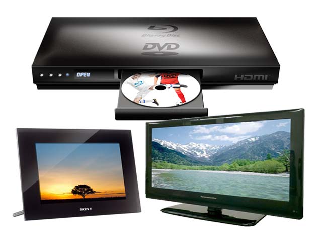 TVやBR、DVDプライヤー、フォトフレーム等