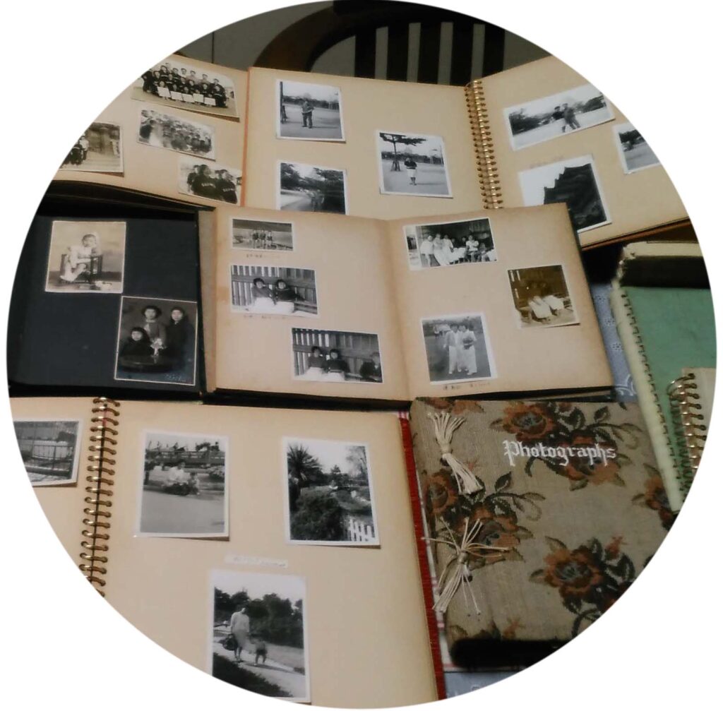 未整理の写真やアルバム